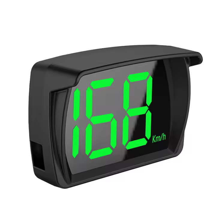 Pantalla de visualización frontal para autos, velocímetro digital GPS HUD, velocímetro MPH para autos y camiones, cable USB Plug & Play, fuente grande - 1