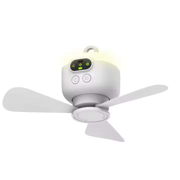 Ventilador De Techo Portátil Para Acampar Y Carpa Con Batería Recargable De 8000mAh Control Remoto Y Luz Air Circulators MOV - 1