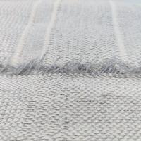 Colcha multiuso 85% algodón reciclado 15% poliéster diseño rayas gris liso - details 3