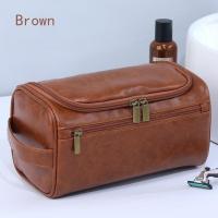 Bolsa De Viaje Para Hombres Y Mujeres Organizador De Maquillaje Y Cosméticos PU Impermeable Con Almacenamiento Portátil Y Colgante - details 13