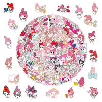 Pegatinas Sanrio Kawaii My Melody Para Luggage Laptop Phone Guitar Car Bike Skateboard Graffiti Decals En Packs De 10/30/50/100PCS - details 2