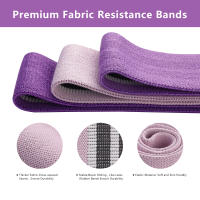 Banda De Resistencia De Tela Para Ejercicio Y Fitness Con 3 Niveles De Resistencia Para Entrenamiento De Fortaleza Yoga Pilates - details 3
