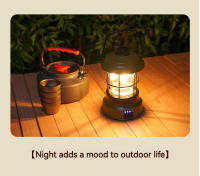 Lámpara Retro Portátil Para Camping USB Recargable Luz De Viaje Vintage Iluminación Exterior Equipamiento De CampingLinterna - details 2