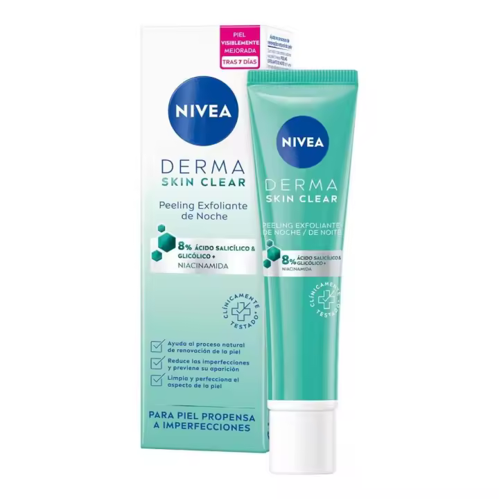 NIVEA Derma Skin Clear Peeling Exfoliante Químico Facial 40ml - 1