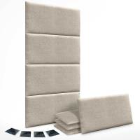 DHOME Juego de Paneles Tapizados de Lino Pack Autoadhesivos para Pared Acústicos Absorbentes Protección - details 3