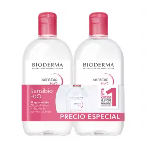 Bioderma Sensibio H2O Solución Micelar Duplo 2 x 500 ml - 1