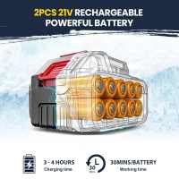 200Bar Pistola de agua de alta presión para lavado de coches, herramienta de riego de jardín para batería Makita de 18V, 3500W  Pistola eléctrica de lavado de automóviles de alta presión - details 3