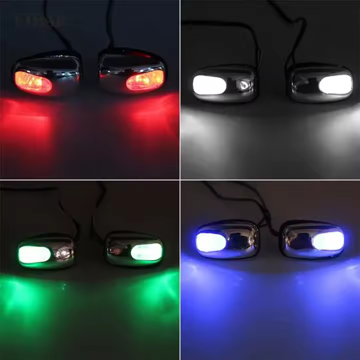 2 Pcs Ojos De Limpia Para Parabrisas Con Bombín De Lavado Y Luz LED Para Coche Jet De Agua Del Parabrisas - 1