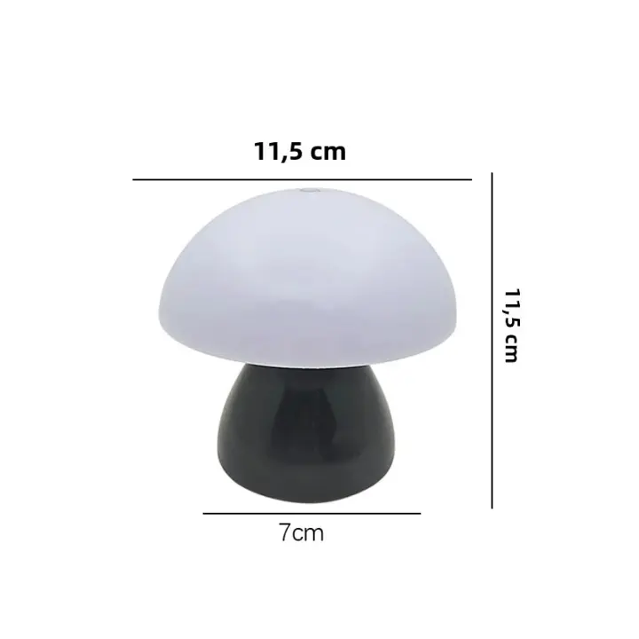 Lámpara De Mesa LED En Forma De Setas Con Luz Nocturna Táctil Cargable Para Decoración De Habitaciones De Hotel Y Barra De Café Estilo Nórdico Creativo - 1