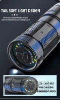 Linterna LED Potente Para Camping Con Zoom Telescópico Y Luz De Inundación COB Material ABS Y Plástico Modos De Iluminación Múltiples - details 6