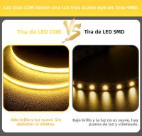 Tira De Luz LED COB Regulable 24V 12V 8mm 320LEDs/m Flexible Para Decoración De Habitaciones 3000K 4000K 6000K 1m 5m - details 2