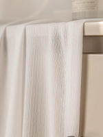 Cortina De Encaje Blanco Japonés Para Balcon Y Sala De Estar Velocidad De Sombreado 1%-40% Material Voile Sin Capa Doble O Negro - details 2