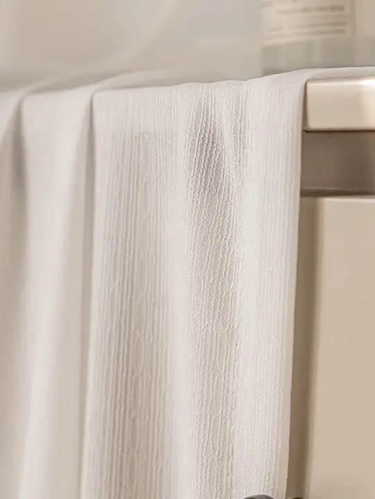 Cortina De Encaje Blanco Japonés Para Balcon Y Sala De Estar Velocidad De Sombreado 1%-40% Material Voile Sin Capa Doble O Negro - 1