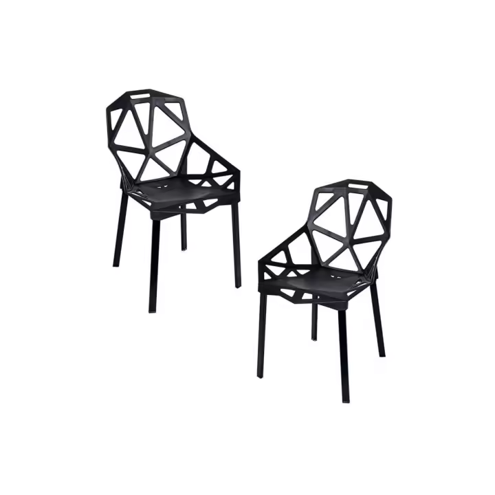 Pack 2 Sillas Omega - Negro - 1