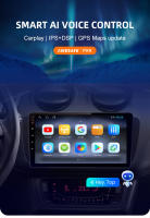AWESAFE inalámbrico CarPlay Android Auto Radio para Seat Ibiza 6j 2009 2010 2011 2012 2013 coche reproductor multimedia GPS 2 din autoradio volante controles RDS Bluetooth - details 3