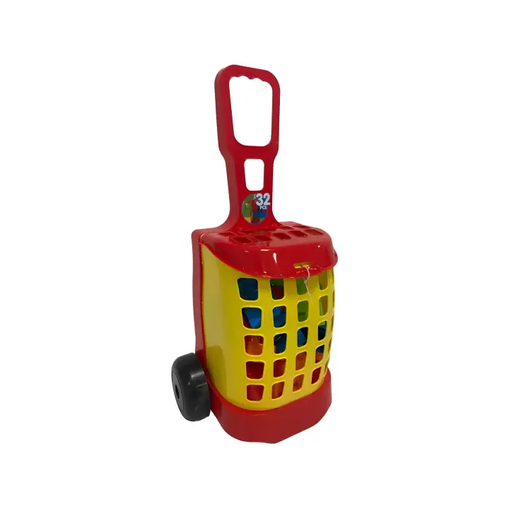 Carrito Con 32 Bloques - Edad +3 Años - Marca Vicam Toys - 1