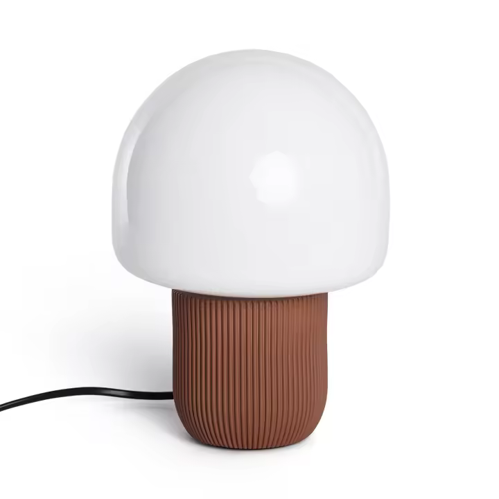 Ledkia Lámpara de Mesa Resina Nacune Marrón - 1