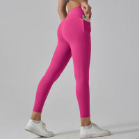 Leggings Para Mujer Con Bolsillos Pantalones De Yoga Para Gimnasio Deporte Fitness De Cintura Alta Control De Abdomen Para Correr Entrenamiento - details 30
