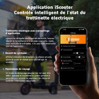 Patinete eléctrico plegable iScooter i10 - Ruedas de 10" - Adulto - 650 W, 4 velocidades, autonomía de 40-45 km, batería de 15 Ah - details 7