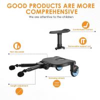 The second child baby stroller,, folding, universal, auxiliary pedal, travel sneak baby a good helper, travel talisman, accessories to assist, baby stroller rear hanging small tail car, safe and stable, height adjustable, anti-kick design, easy to install - details 5