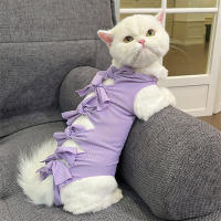 Ropa Postoperatoria Para Gatos Esterilizados Previene Lamería Transpirable Pantalones Fisiológicos Ayuda En El Desamamamiento Producto Para Mascotas - details 6