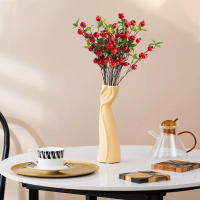 Rama De Pimienta Con Hojas Y 9 Cabezas De Pomegranato Falsas Rojas Y Naranja Para Decoración De Jardín Y Hogar Material De Seda - details 7