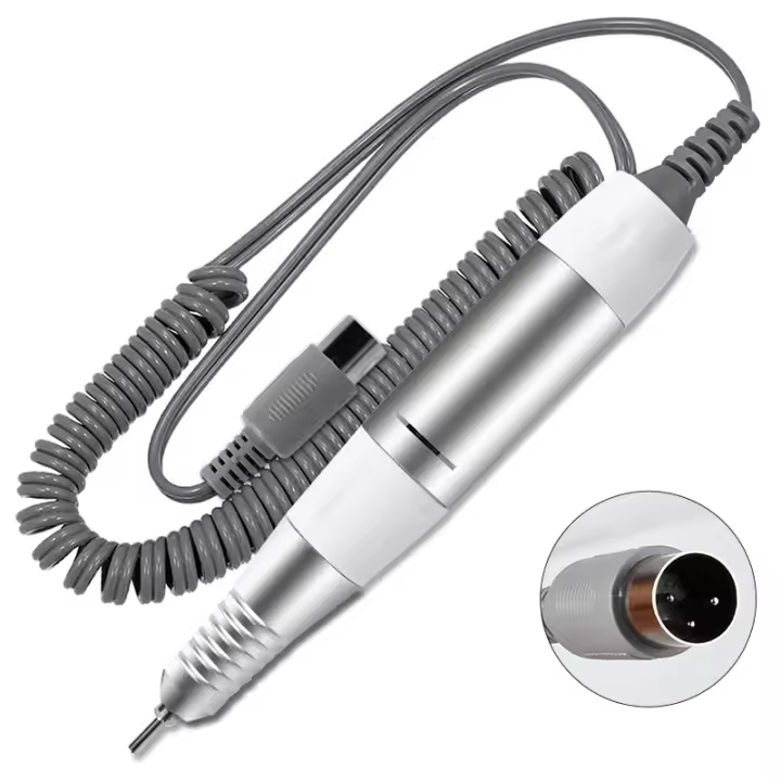 Martillo De Uñas Eléctrico Con Mango Herramienta De Pulido Y Grind Manicura Y Pedicura Accesorios De Cabezal De 12V 20W Velocidad Sin Carga 35000rpm - 1