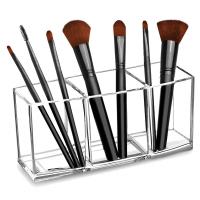 Organizador De Maquillaje Acrílico Transparente 3 Grillas Para Labiales Y Esmaltes Caja De Almacenamiento Y Exposición Para Joyería Y Cosméticos - details 3