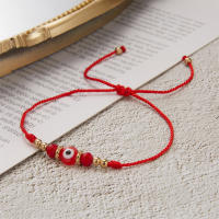 Pulsera Turca Con Ojo Maléfico Para Hombres Y Mujeres Hecha a Mano Con Hilo Tejido Y Cuentas De Cristal Para Parejas Joyería De Moda - details 10