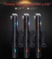 Bomba De Bicicleta De Aluminio Para Rutas Y Montañas Con Tubo Portátil Y Medidor De Presión Aire Para Neumáticos De Bicicleta Accesorios De Ciclismo - details 0