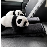 Almohadilla De Protección Para Cinturón De Seguridad De Coche En Peluche En Forma De Oso Panda Accesorio Interior Para Coche Decorativo Y Protección Antistrangulamiento - details 7