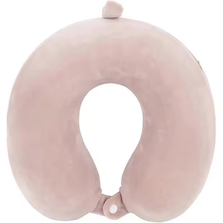 Cojín de Cuello para viaje Cojín de Cuello de viaje Mejorada para Avión Cojín de viaje de espuma de Memoria pura para Vuelo Reposacabezas Dormir Avión portátil Acce - 1