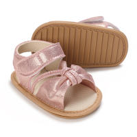 Zapatillas De Verano Para Bebé Niña Con Lazo Antideslizante Suaves Y Cómodas Suela De Goma Zapatos De Primera Caminata Para Princesa - details 8