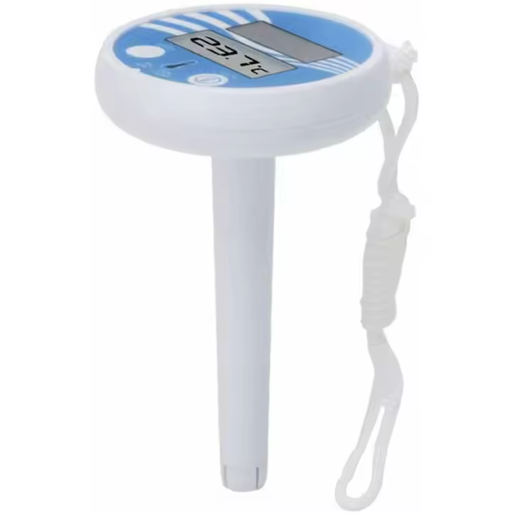 Termómetro para piscina, termómetro de agua, termómetro Digital con energía Solar, medidor de temperatura con cuerda Po - 1