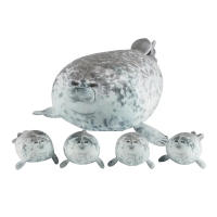 Juguete De Peluche Delfín Madre Y Hijo 40cm Caja De Cinco Piezas Para Niños Y Niñas Regalos De Navidad Y Halloween - details 0