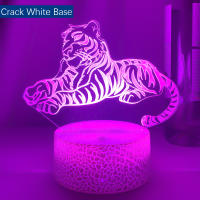 Luz Nocturna LED De Acrílico 3D Tigre Figura Para Dormitorio De Niños Luz De Sueño Decoración Para El Hogar Lámpara De Mesa Regalos - details 5