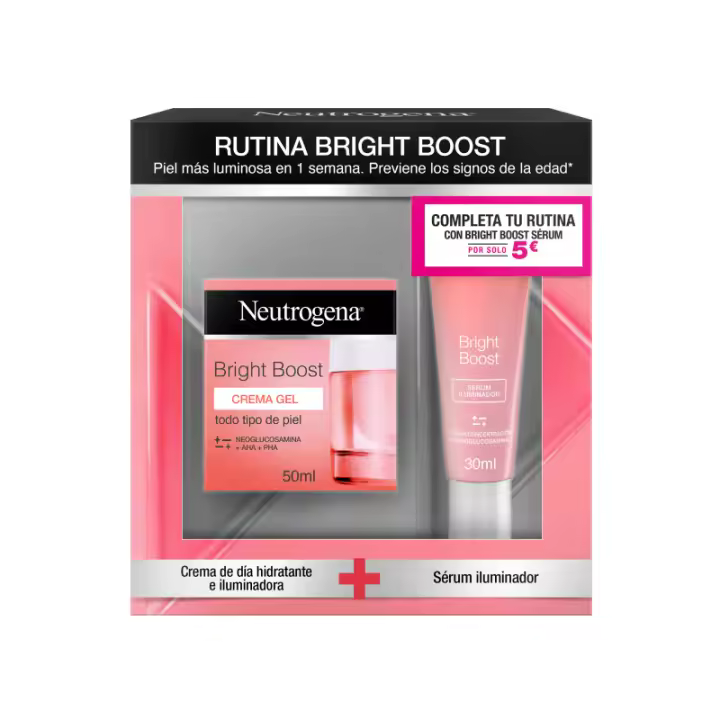 NEUTROGENA PACK RUTINA BRIGHT BOOST CREMA-GEL SERUM - 1