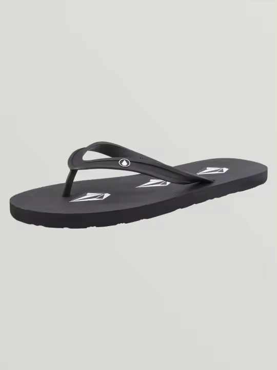 Sandalias Volcom Rocker 2 Stoney para Hombre en Negro con Suave Tira de TPU y Plantilla de EVA Texturizada - 1