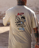 XIVNeoclassic Co. Camiseta Hombre Oversize Beige XIVNeoclassic ALTER&EGO AGED Tejido de Calidad - details 0