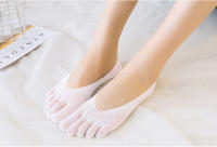 5 Pares De Calcetines De Pentagrama Para Mujer Primavera Verano Malla Fina Bocata Suave Absorbente De Sudor De Seda De Hielo - details 7