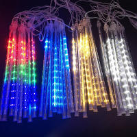 Luces De Lluvia De Meteoros LED Impermeables Para Decoración De Navidad Y Fiestas Cadenas De Luz De Hidrocalor 30CM Para Patio - details 4