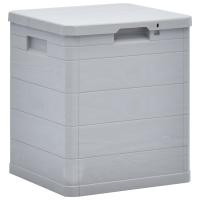 vidaXL Caja de almacenamiento de jardín 90 L en color Marrón/Antracita/Gris claro - details 2