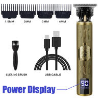 Afeitadora Eléctrica Vintage T9 Para Barba Y Cabello Recargable Por USB Máquina De Corte De Pelo Viaje Sin Cable Para Hombres Barba Clipper - details 9