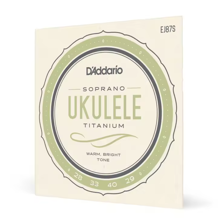 D'Addario EJ87S Titanium Ukulele Strings, Soprano. Code. EJ87S - 1