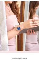 Reloj De Cuarzo Para Mujer POshi Marca Lujosa Con Fecha Y Manos Luminosas Acero Inoxidable Resistente Al Agua Reloj De Moda Para Mujer - details 6