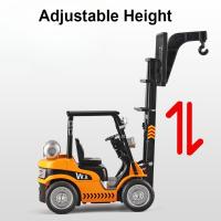 Modelo De Grúa Pala Cargadora 1:24 En Miniatura Metal Con Sonido Y Luz Vehículo De Ingeniería Ajustable Juguete De Coche Para Almacenamiento - details 3