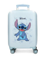 Maleta Happy Stitch Disney Color Celeste 50x33x20cm. ABS Equipaje de Mano Joumma - details 0