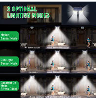 Lámpara De Pared Solar LED Super Brillante Con Sensor De Movimiento PIR Y Inducción Humana IP65 Impermeable Para Exterior Iluminación De Courtyard - details 3