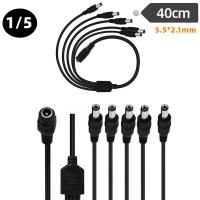 Cable Distribuidor De Energía DC DC5.5 * 2.1mm 1 Femal a 3/4/5/6/8 Machos Para Cámara CCTV Luz LED Cable De Conexión Para Dispositivos Móviles Y Computadora - details 4