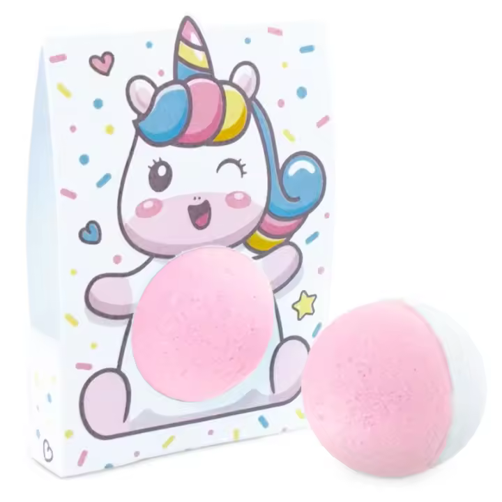 Caja unicornio para packaging | Gran Velada | Ideal para bálsamos y bombas de baño | Personaliza tus regalos con diseño único y colorido - 1